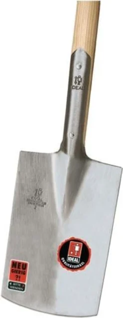 IDEAL Gärtnerspaten IDEAL mit Eschen-T-Stiel 285 x 185 / 180 mm - 10010203