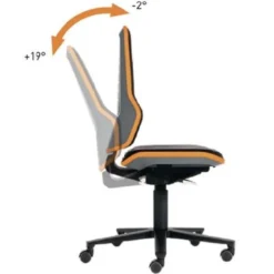 interstuhl Arbeitsdrehstuhl Neon Rollen - 9563-9999-3279