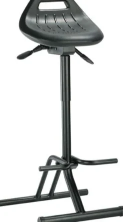 interstuhl Stehhilfe Integralschaum Sitzhöhenverstellung 640 - 840 mm Stahlrohr schwarz klappbar BIMOS - 9456-2000
