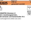 Klemme R 82024 GTW 40 LC M6 galv.verz. 1 Stück LINDAPTER