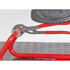 Knipex Cobra® mit Befestigungsöse grau atramentiert, mit Mehrkomponenten-Hüllen, mit integrierter Befestigungsöse zum Anbringen einer Absturzsicherung 250 mm - 8702250TBK