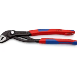 Knipex Cobra® mit Befestigungsöse grau atramentiert, mit Mehrkomponenten-Hüllen, mit integrierter Befestigungsöse zum Anbringen einer Absturzsicherung 250 mm - 8702250TBK