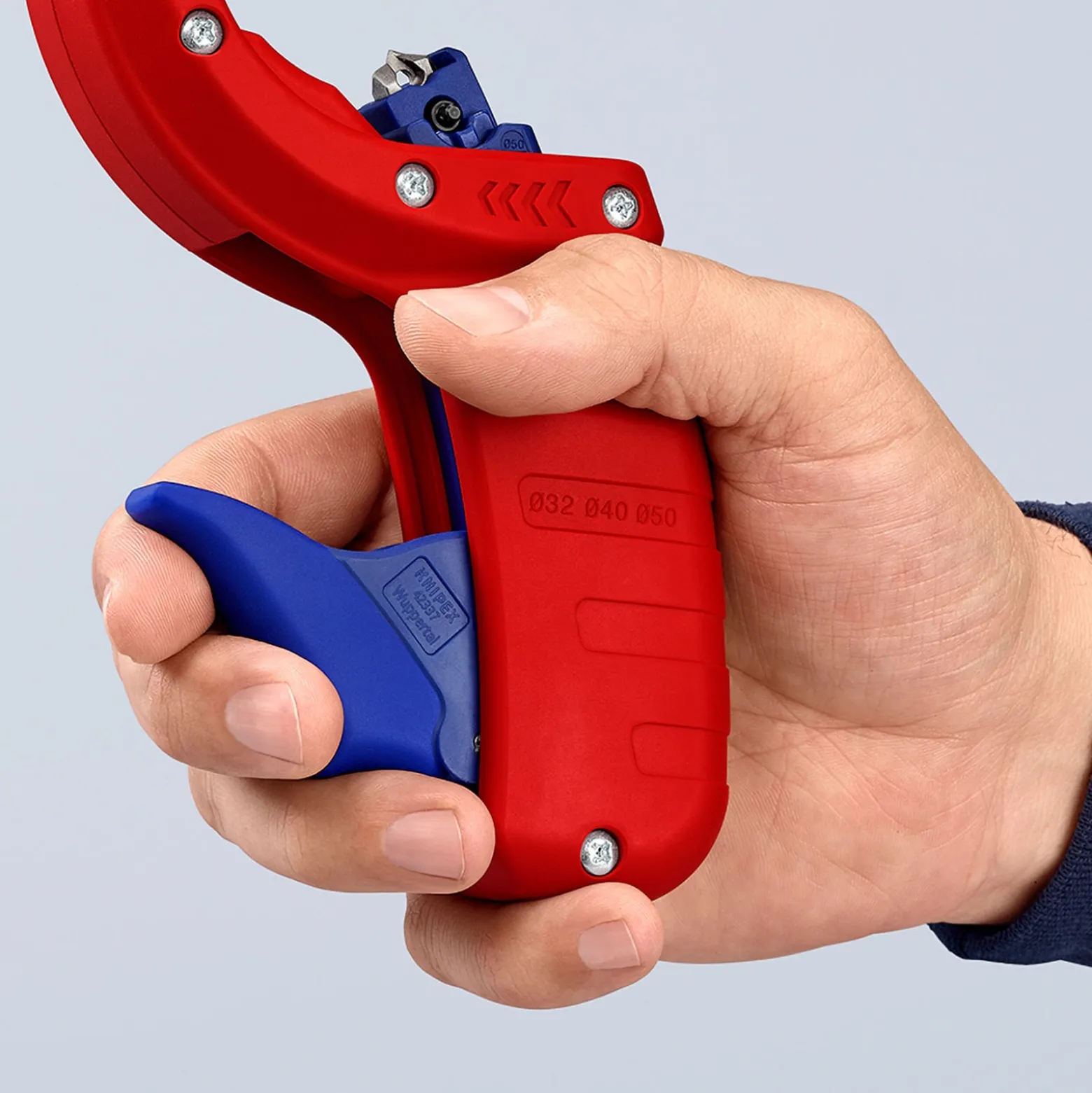 Knipex DP50 Rohrabschneider mit Kunststoff überzogen 202 mm - 902301BK