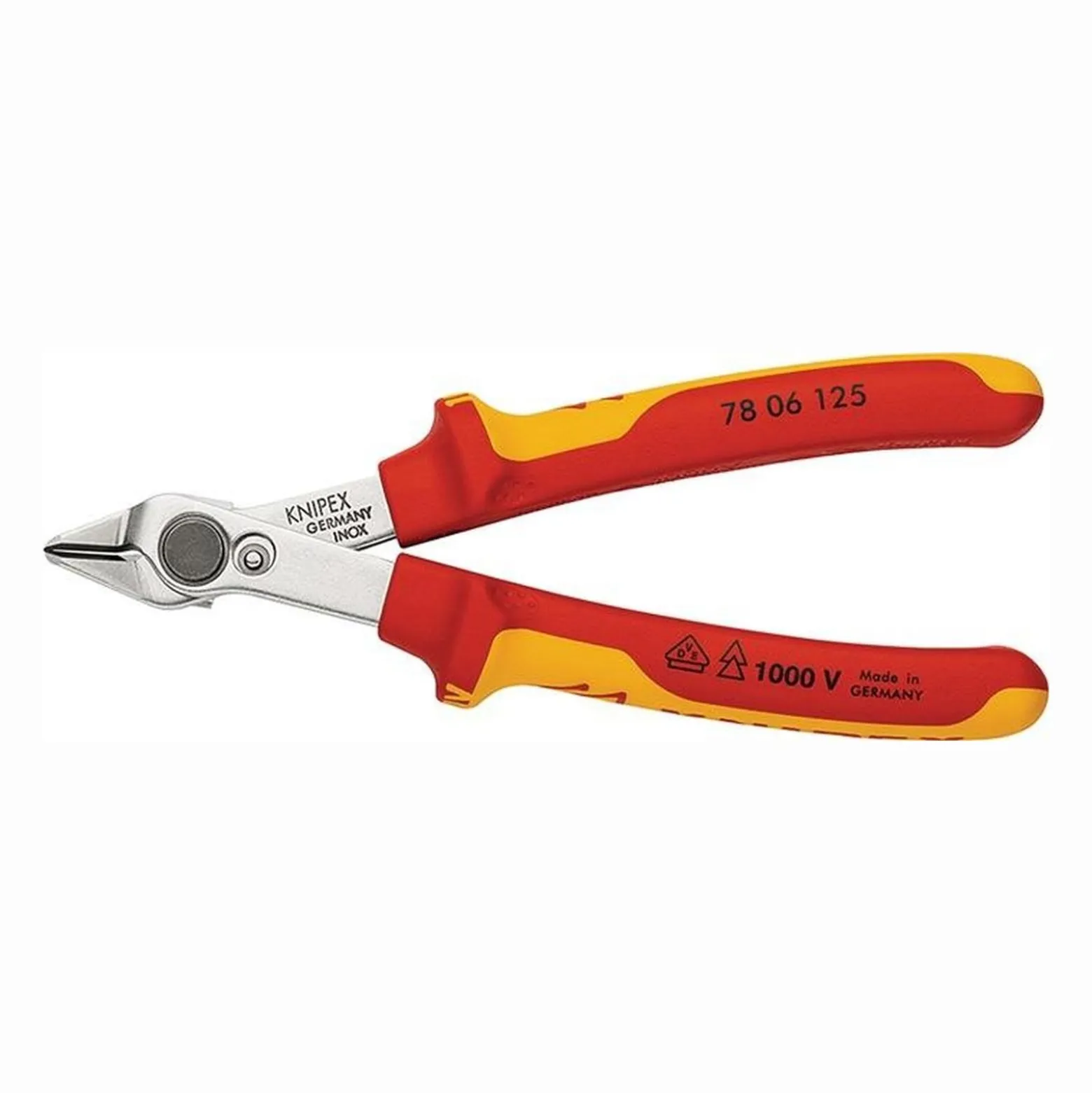 Knipex Elektronikseitenschneider Electronic Super-Knips Länge 125 mm Form 0 - 7806125
