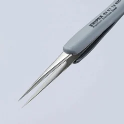Knipex Gummi-Pinzette ESD Edelstahl 112 mm - 922112ESD