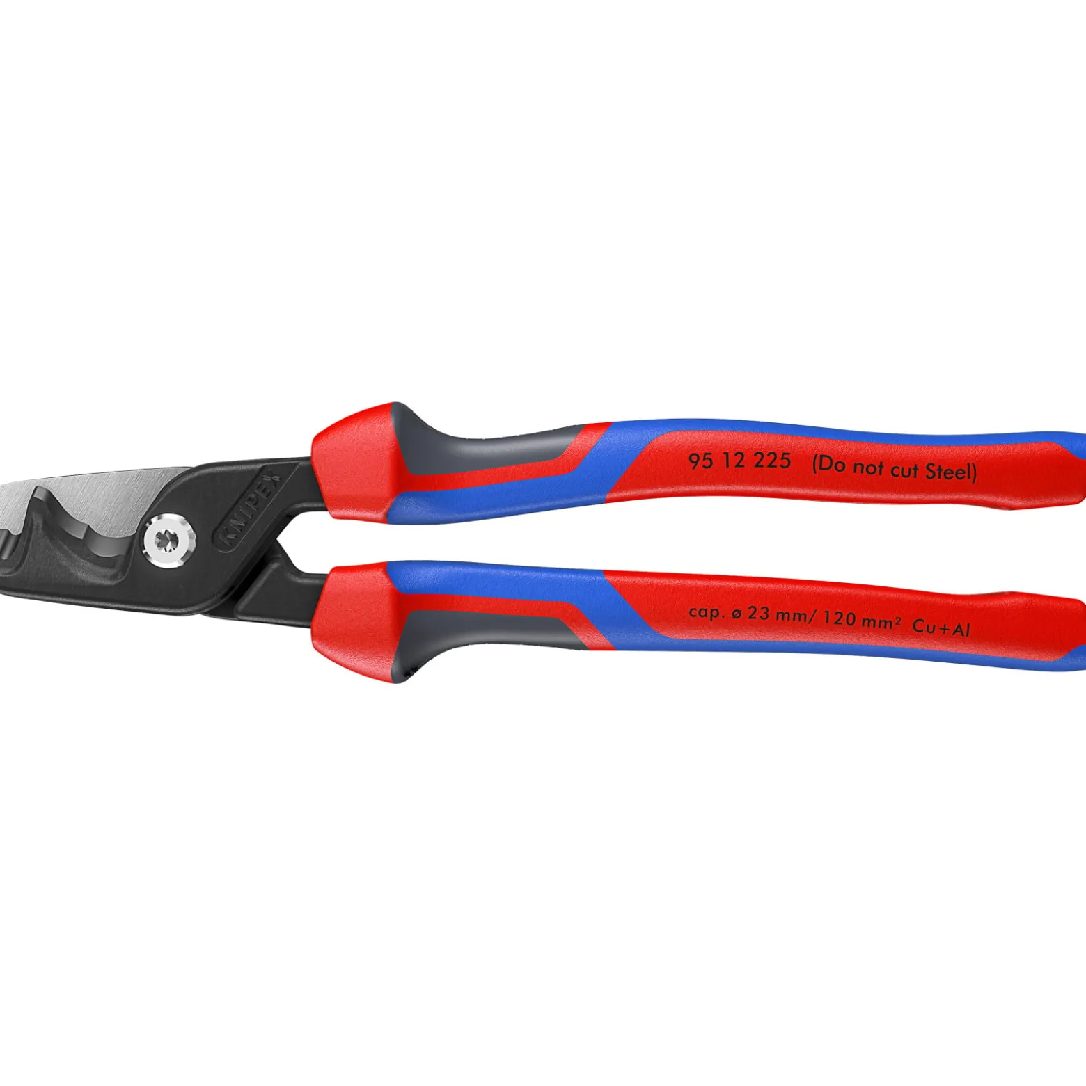 Knipex StepCut® XL Kabelscheren mit Stufenschnitt mit Comfort-Griffen brüniert - 9512225