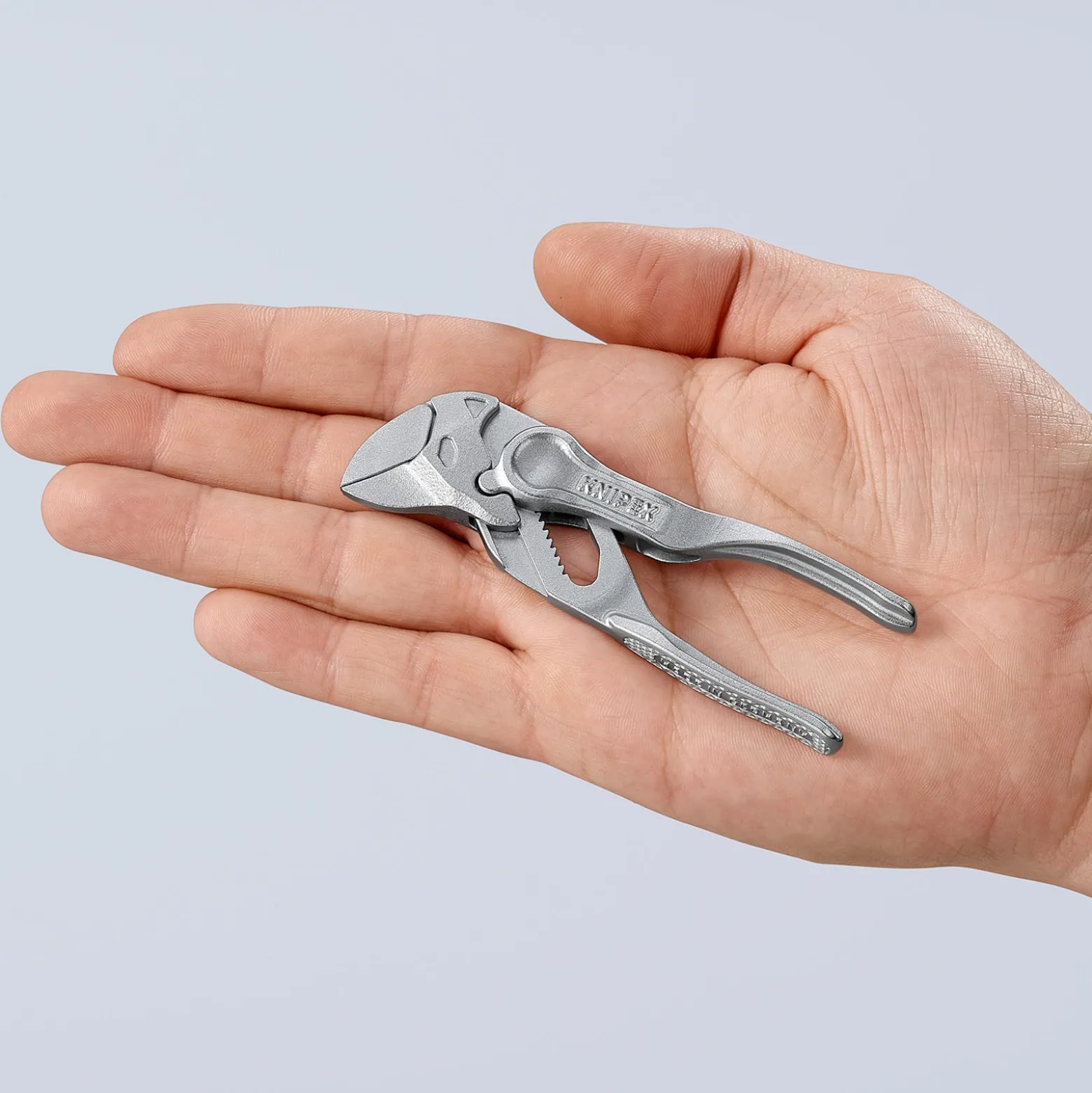 Knipex Zangenschlüssel XS verchromt, aufgeprägte, raue Oberfläche 100 mm - 8604100BK