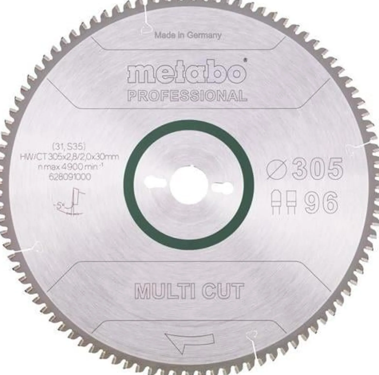 Kreissägeblatt multi cut professional HW/CT 305x30x2,8/2,0 D305xB2,8x30mm 96Z.