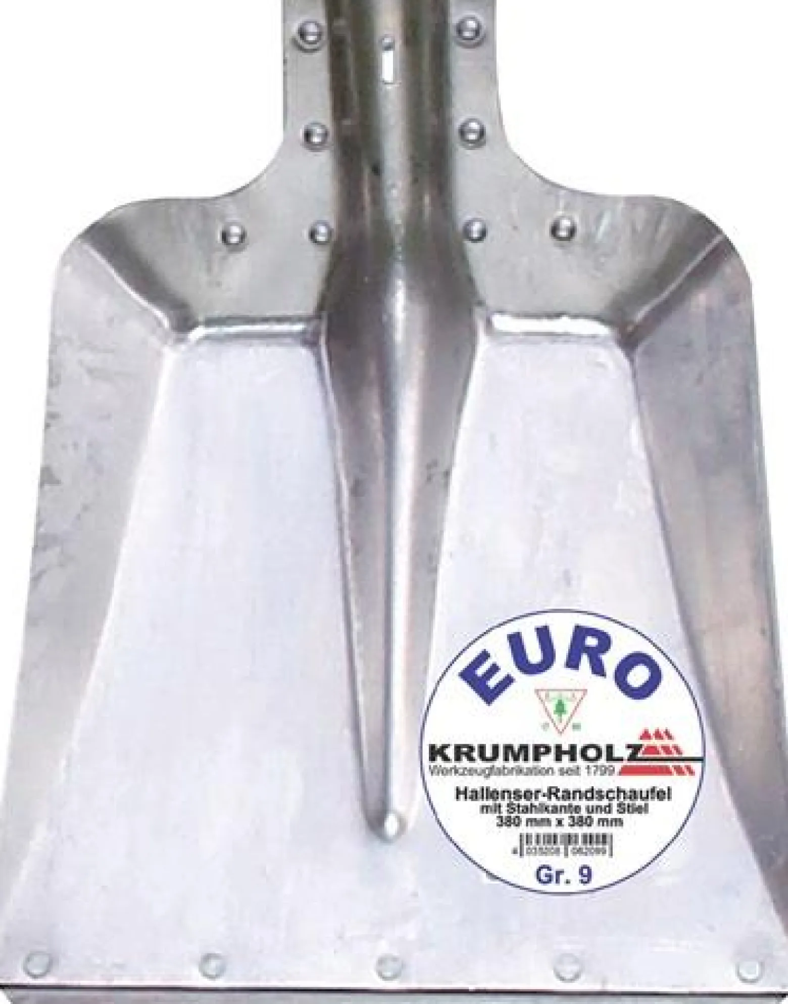 KRUMPHOLZ Hallenser Randschaufel FAVORIT Größe 7 340 x 325 mm Aluminiumblech - 6202