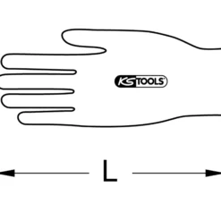 KS TOOLS Überzieh-Handschuh für Elektriker-Schutzhandschuh, Größe 10 - 117.0143