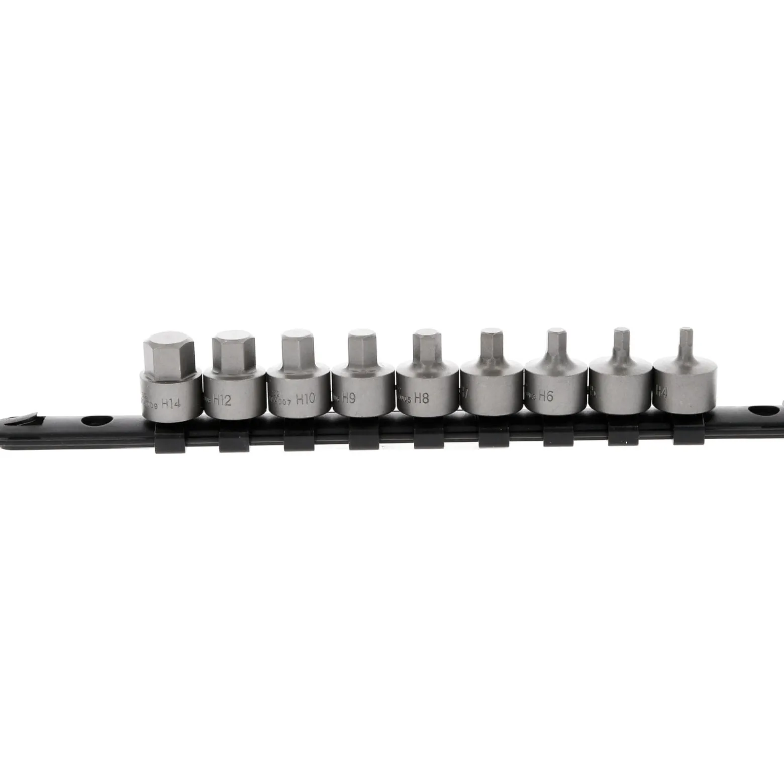 KS TOOLS 3/8" Bit-Stecknuss-Satz Innensechskant kurz 9tlg. 4-14 mm - 917.4000
