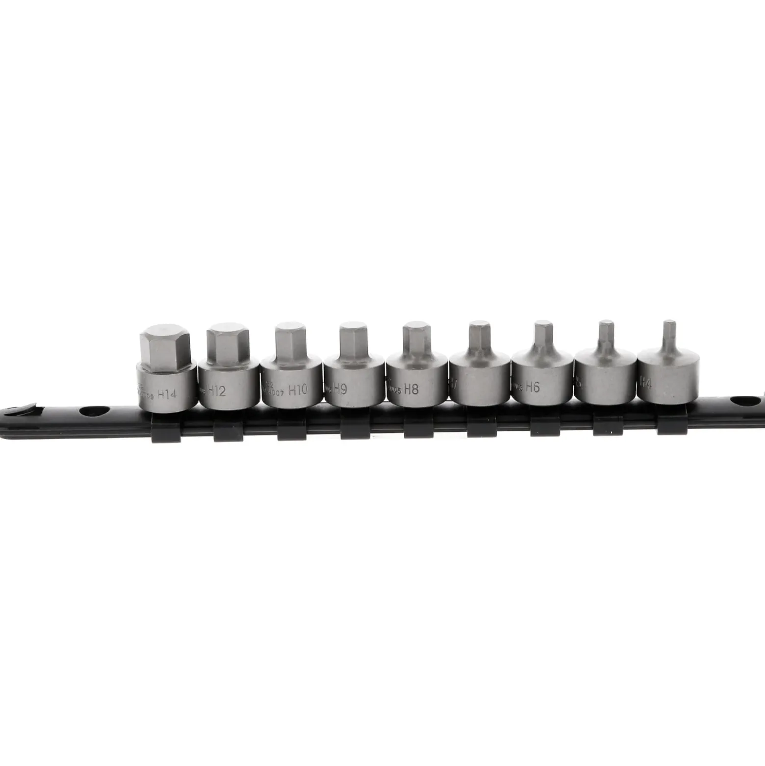 KS TOOLS 3/8" Bit-Stecknuss-Satz Innensechskant kurz 9tlg. 4-14 mm - 917.4000