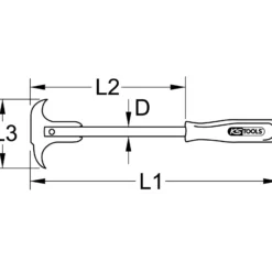 KS TOOLS Dichtring-Demontagewerkzeug 300 mm - 550.1060