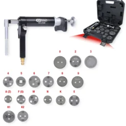 KS TOOLS Druckluftspindel-Bremskolbenwerkzeug-Satz 18tlg. - 150.2000