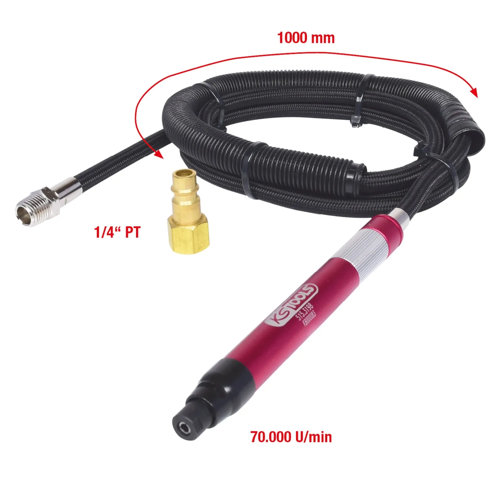 KS TOOLS Druckluft-Stiftschleifer 70.000 U/min - 515.3198