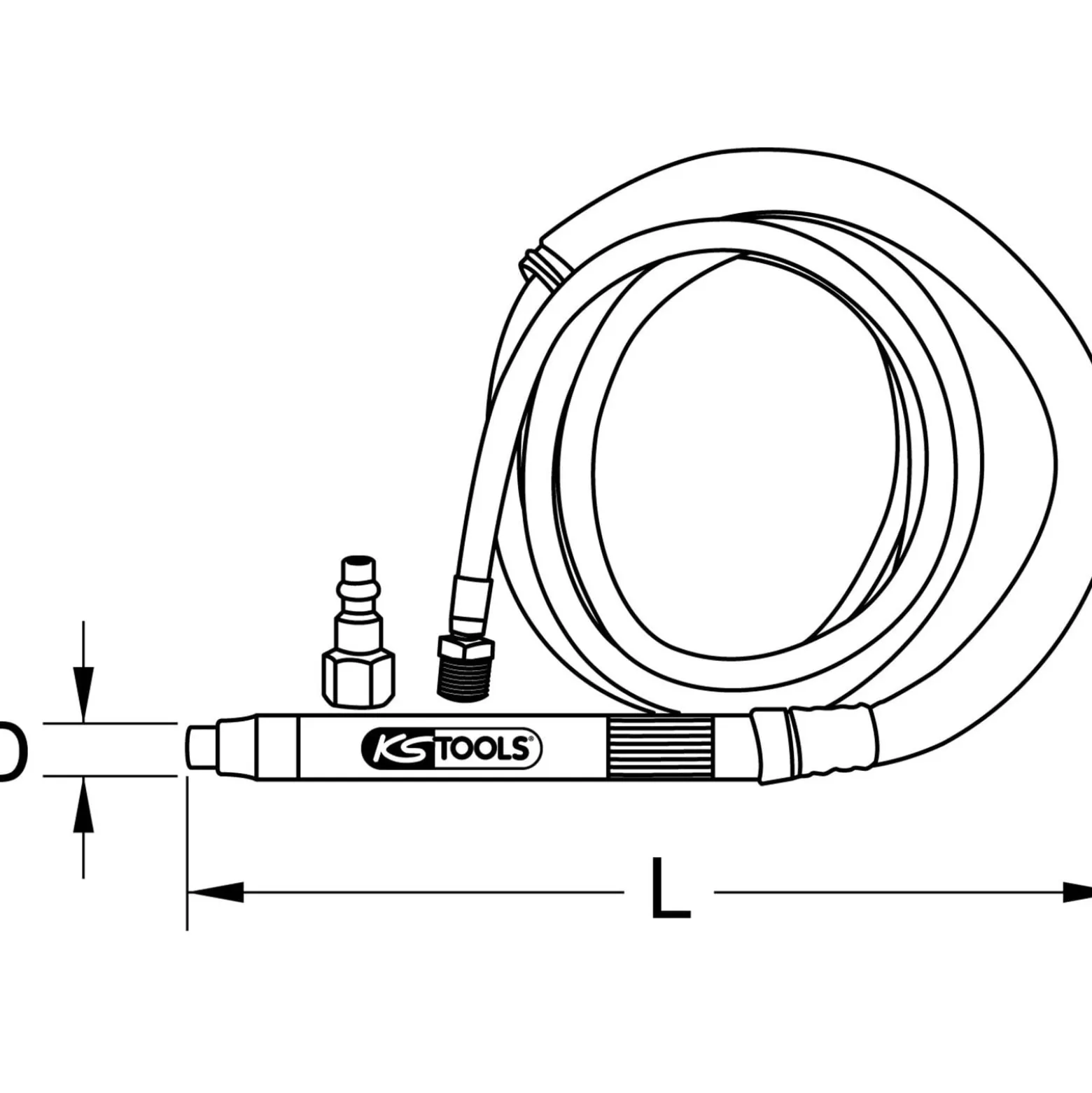 KS TOOLS Druckluft-Stiftschleifer 70.000 U/min - 515.3198