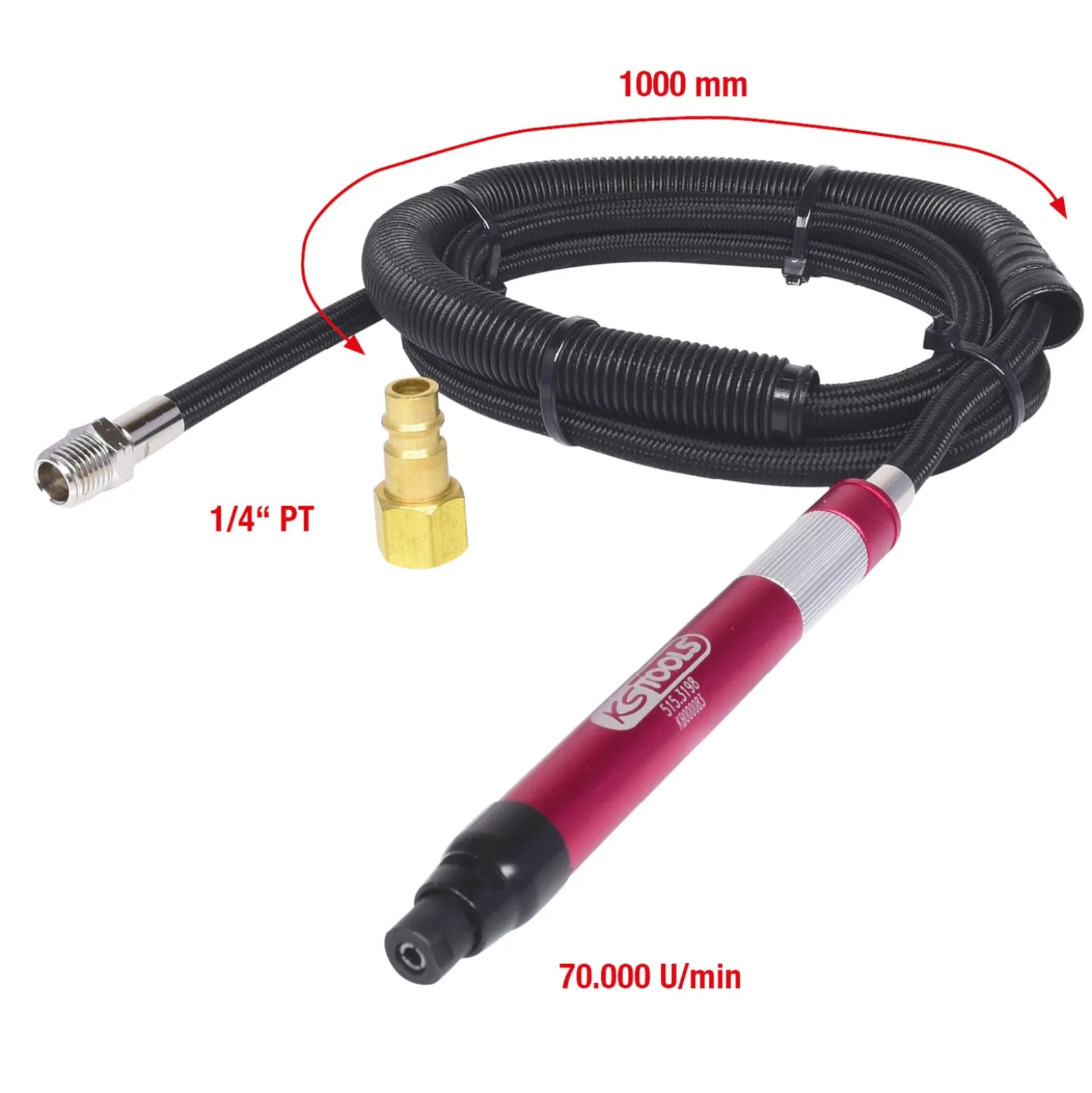 KS TOOLS Druckluft-Stiftschleifer 70.000 U/min - 515.3198