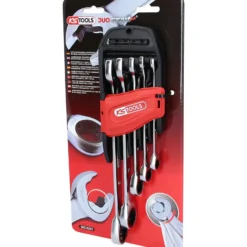 KS TOOLS DUO GEARplus Ratschenringmaulschlüssel-Satz mit Maul-Ratschenfunktion 5tlg. - 503.5205