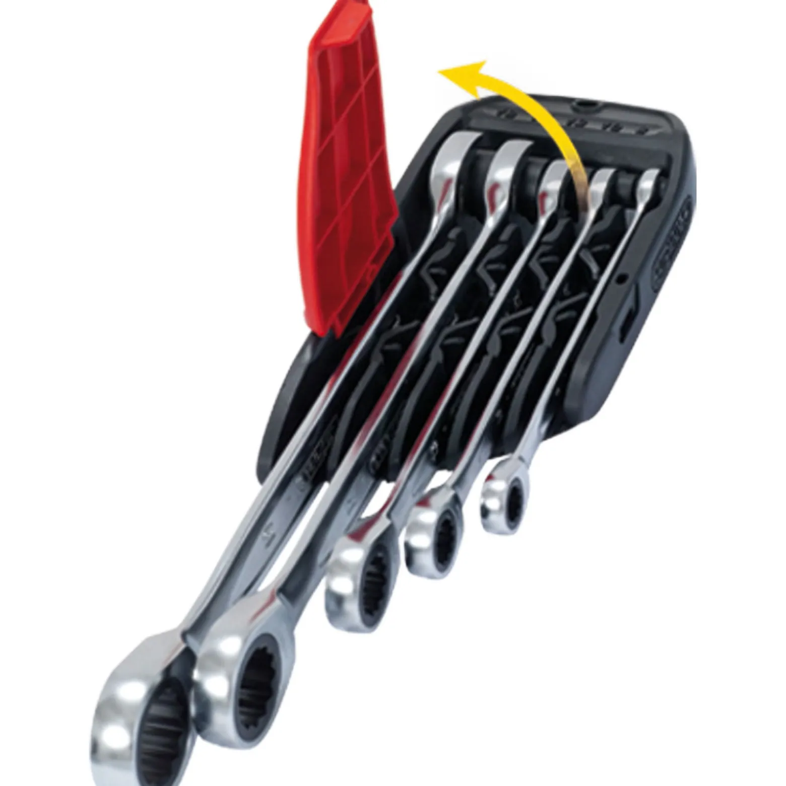 KS TOOLS DUO GEARplus Ratschenringmaulschlüssel-Satz mit Maul-Ratschenfunktion 5tlg. - 503.5205