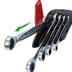 KS TOOLS DUO GEARplus Ratschenringmaulschlüssel-Satz mit Maul-Ratschenfunktion 5tlg. - 503.5205
