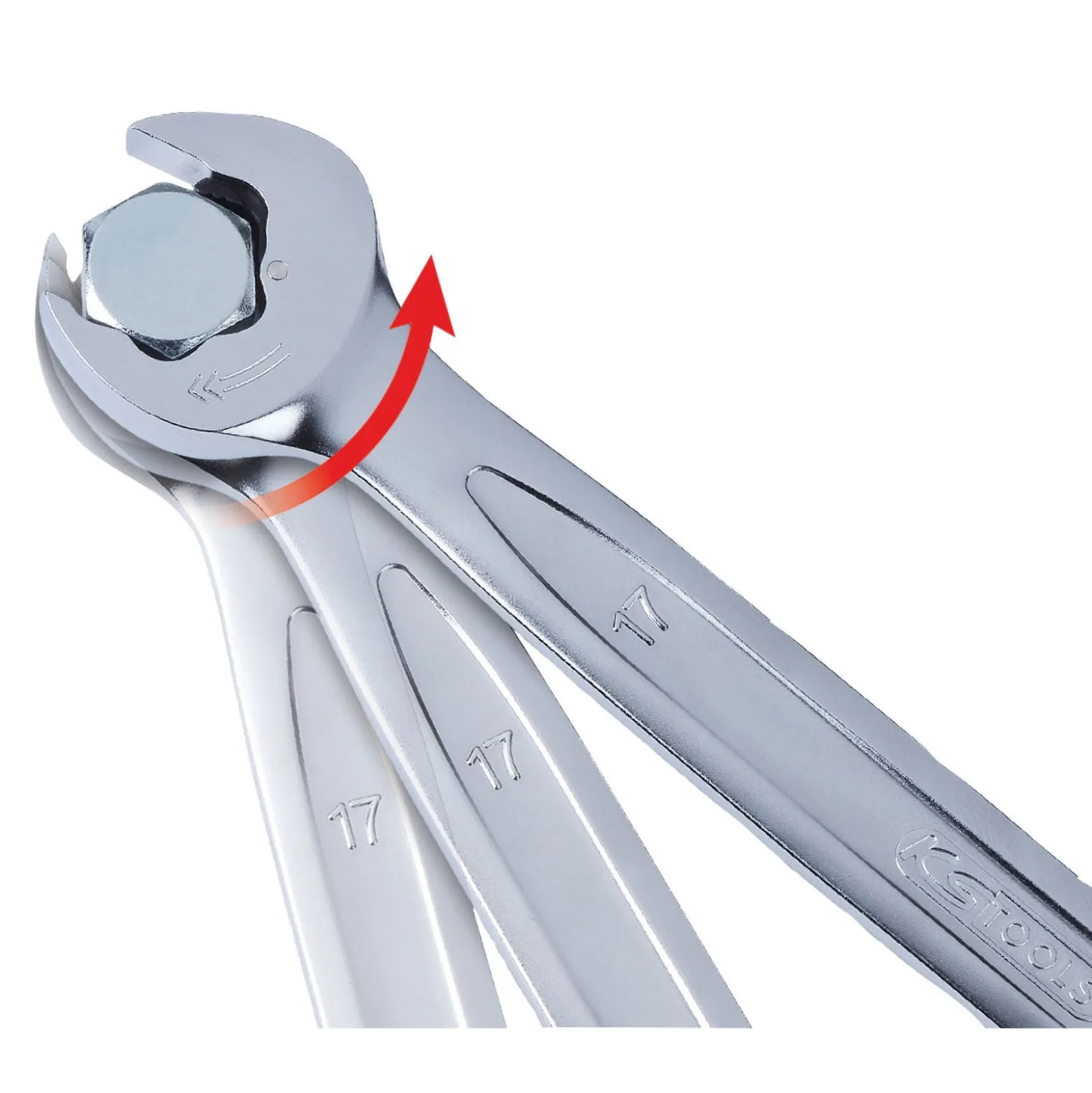 KS TOOLS DUO GEARplus Ratschenringmaulschlüssel-Satz mit Maul-Ratschenfunktion 5tlg. - 503.5205