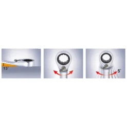 KS TOOLS DUO GEARplus Ringmaulschlüssel Maul-Ratschenfunktion 21 mm umschaltbar - 503.5921