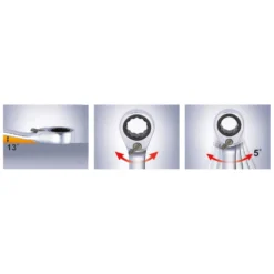 KS TOOLS DUO GEARplus Ringmaulschlüssel Maul-Ratschenfunktion 21 mm umschaltbar - 503.5921