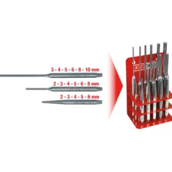 KS TOOLS Durchtreiber-Satz 17tlg. - 156.0180