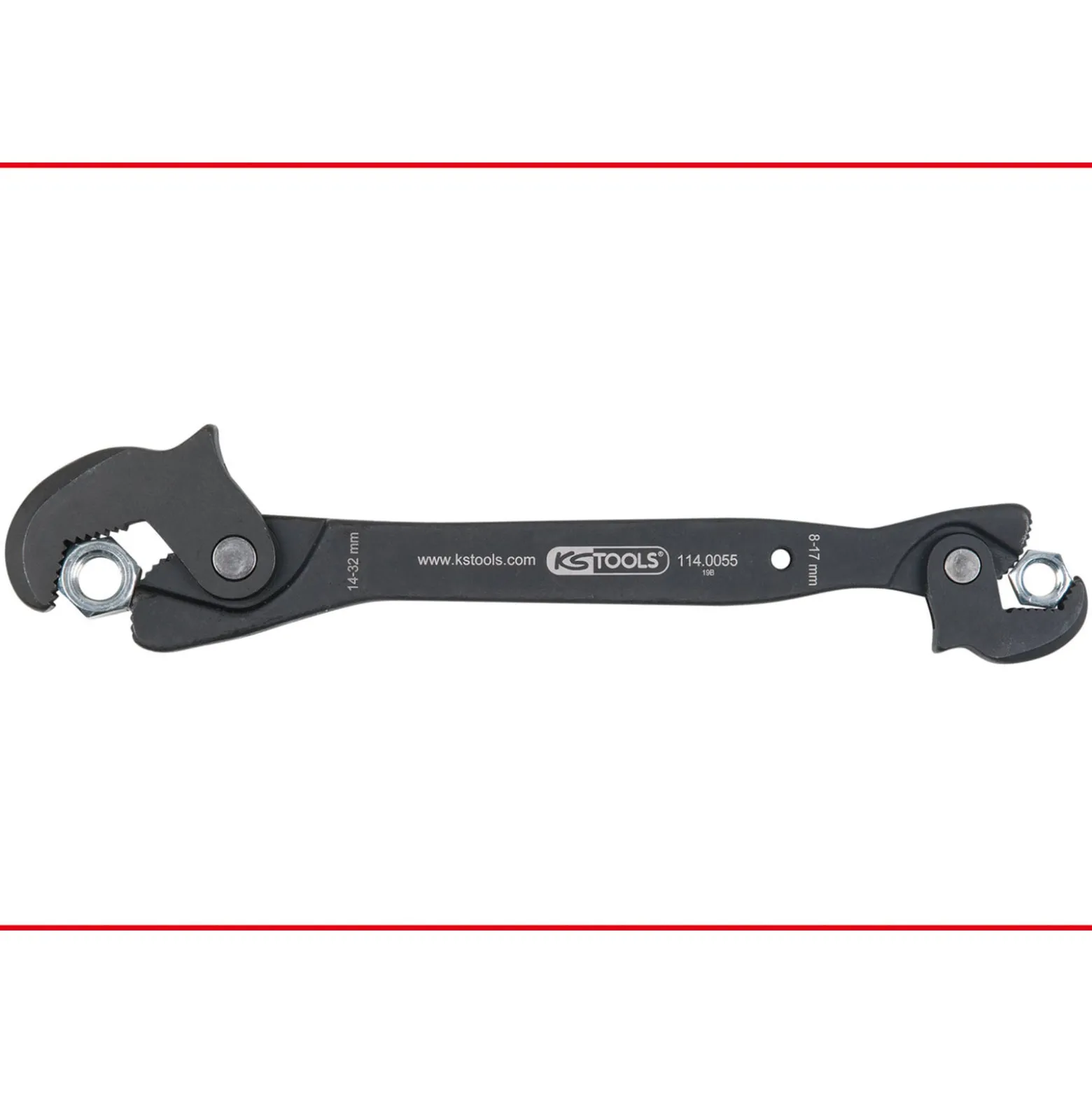KS TOOLS Einhand-Multifunktions-Schlüssel 8-17/14-32 mm - 114.0055