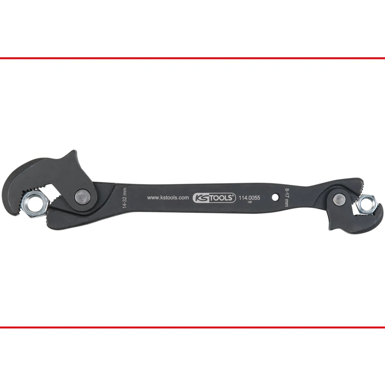 KS TOOLS Einhand-Multifunktions-Schlüssel 8-17/14-32 mm - 114.0055