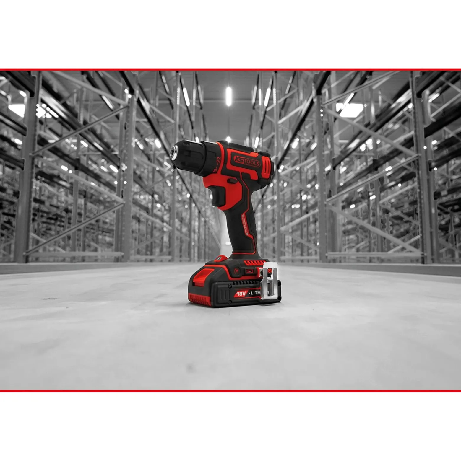 KS TOOLS eMONSTER Brushless-Akku-Bohr-Schrauber-Satz 4tlg. - 515.6400