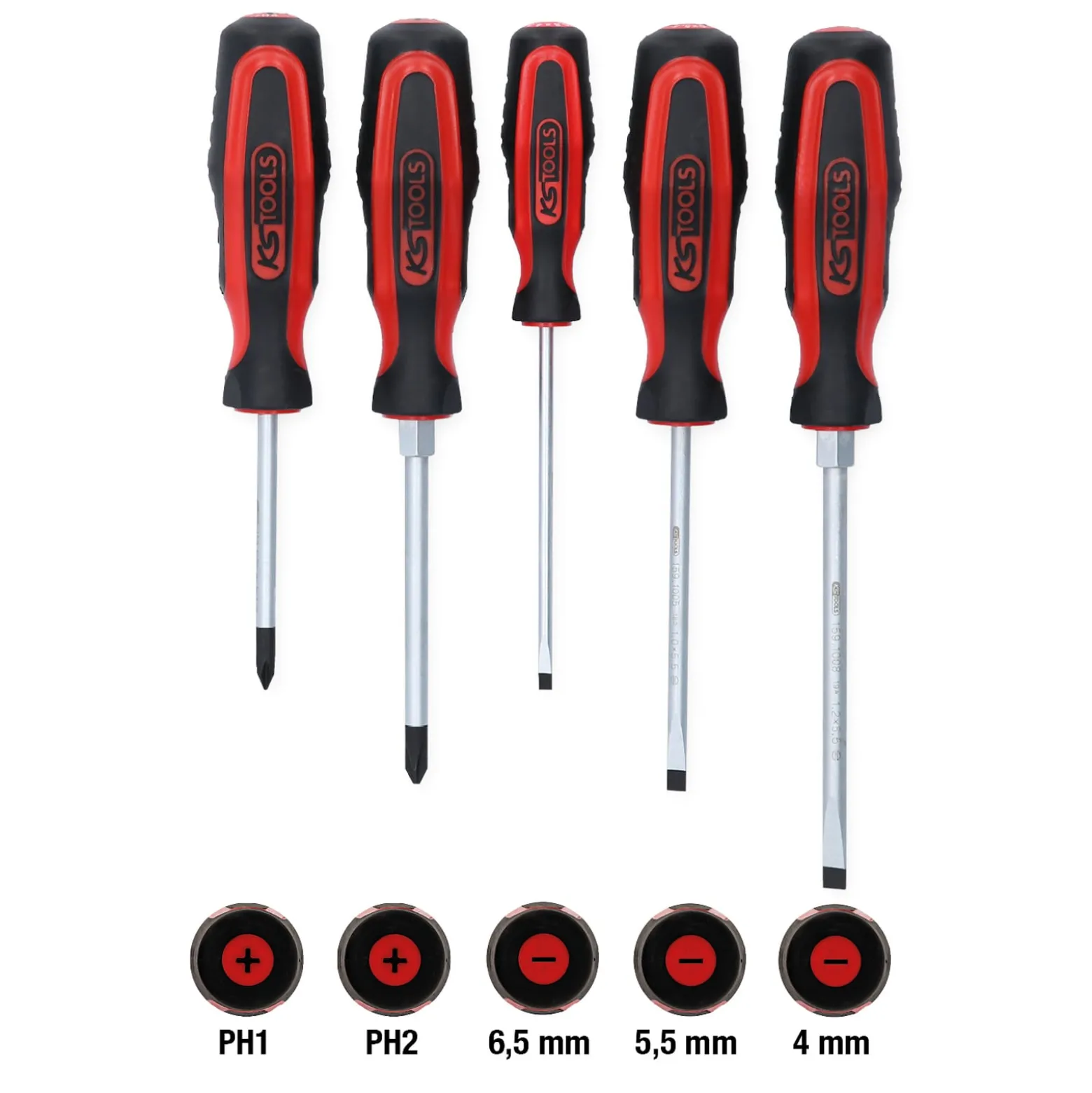 KS TOOLS ErgoTorqueplus Schraubendreher-Satz 5tlg. - 159.0005