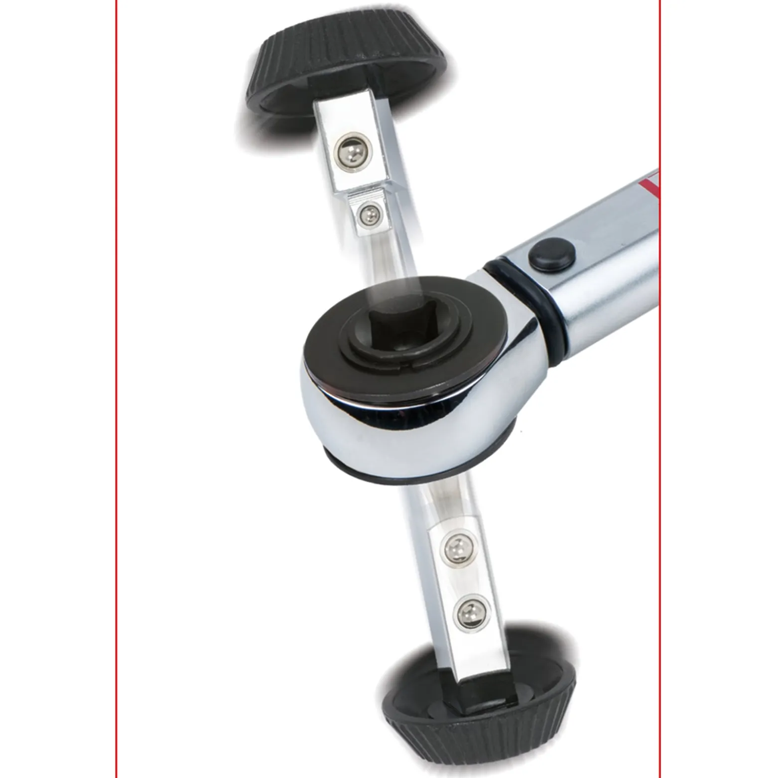 KS TOOLS 1/2" ERGOTORQUEprecision Drehmomentschlüssel 40 - 200 Nm mit Quick-Lock Drehknopf-Umsteck-Ratschenkopf - 516.6042