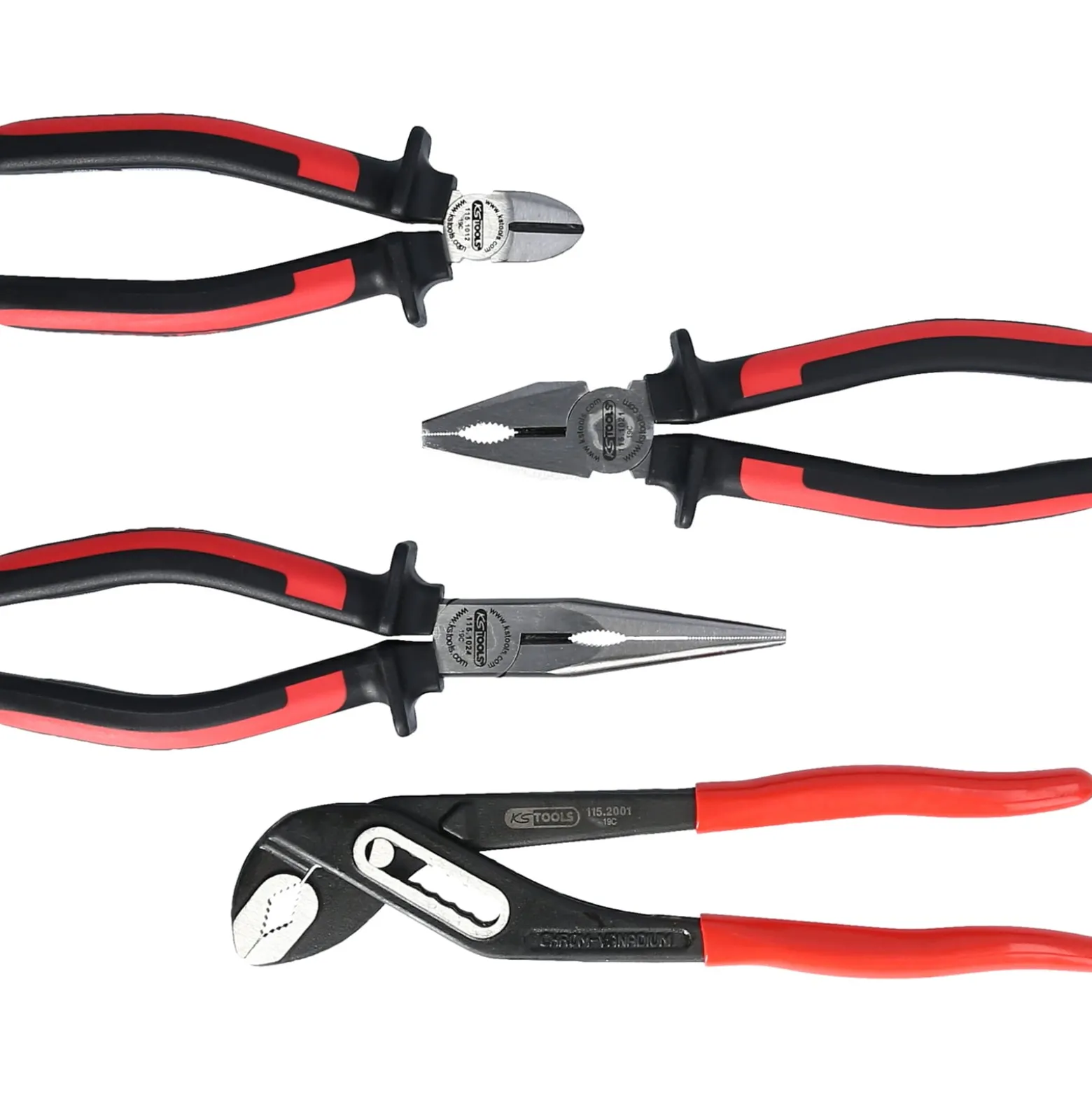 KS TOOLS ErgoTorque Zangen-Satz 4tlg. - 115.1004