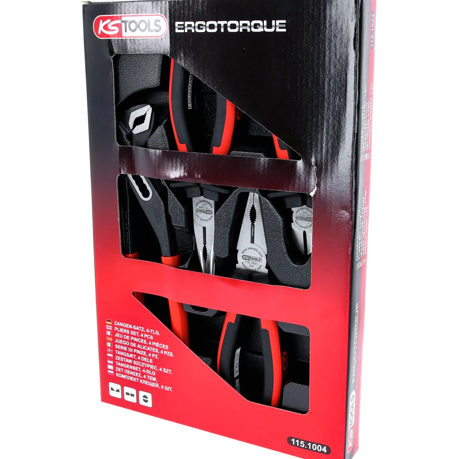 KS TOOLS ErgoTorque Zangen-Satz 4tlg. - 115.1004