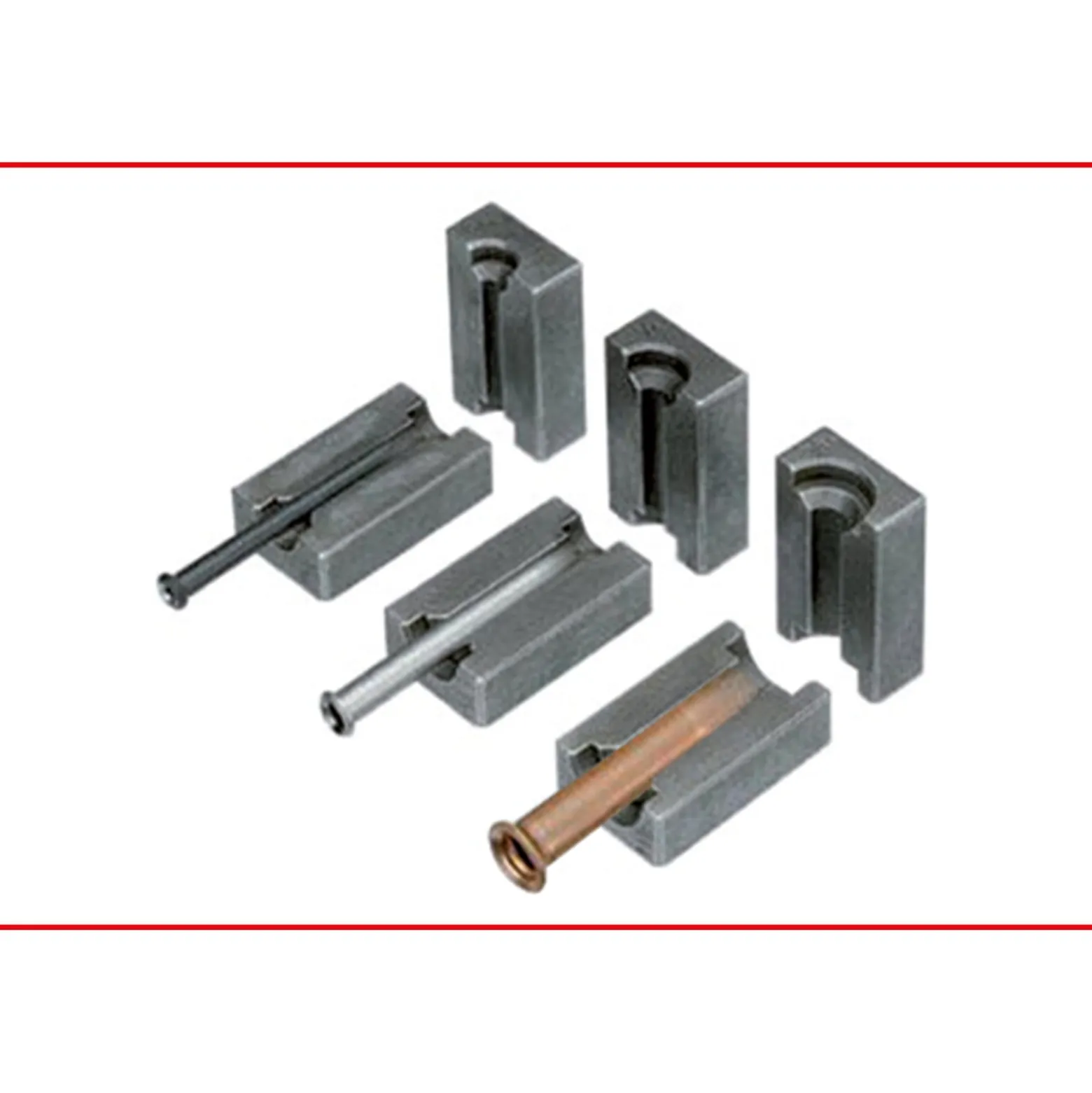 KS TOOLS Flarefix 1 Universal-Bremsleitungs-Bördelgerät-Satz mit Hydraulik-Spindel 16tlg. - 122.1290