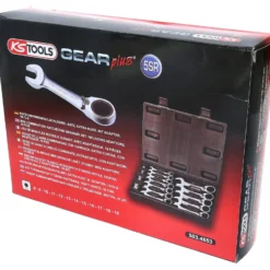 KS TOOLS GEARplus Ratschenringmaulschlüssel-Satz kurz 16tlg. - 503.4653