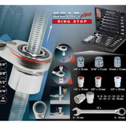 KS TOOLS GEARplus RINGSTOP-Ratschenringmaulschlüssel-Satz 30tlg. mit Adapter - 503.4960