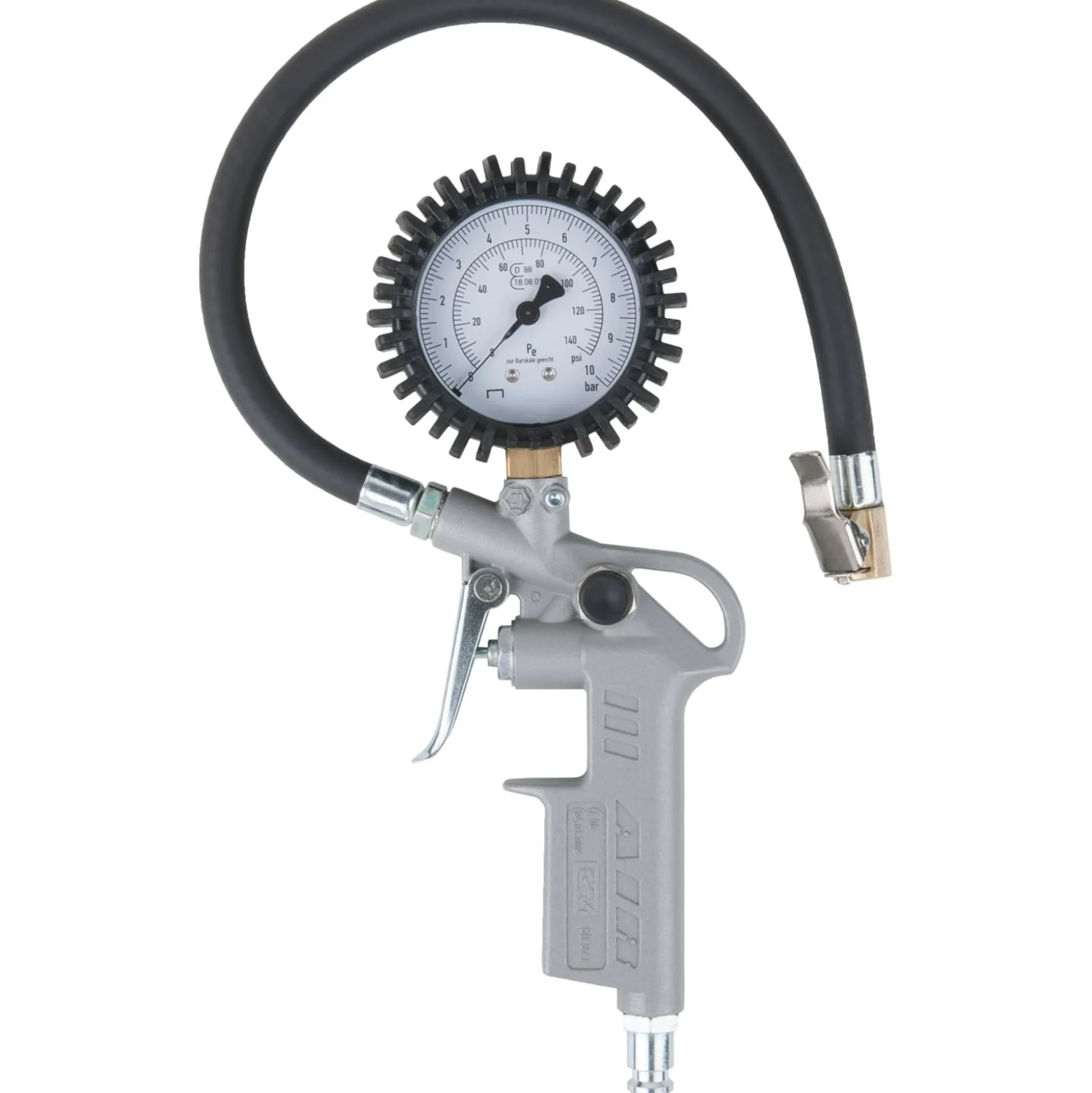 KS TOOLS Geeichter Druckluft-Reifenfüllmesser 0-10 bar - 515.1960