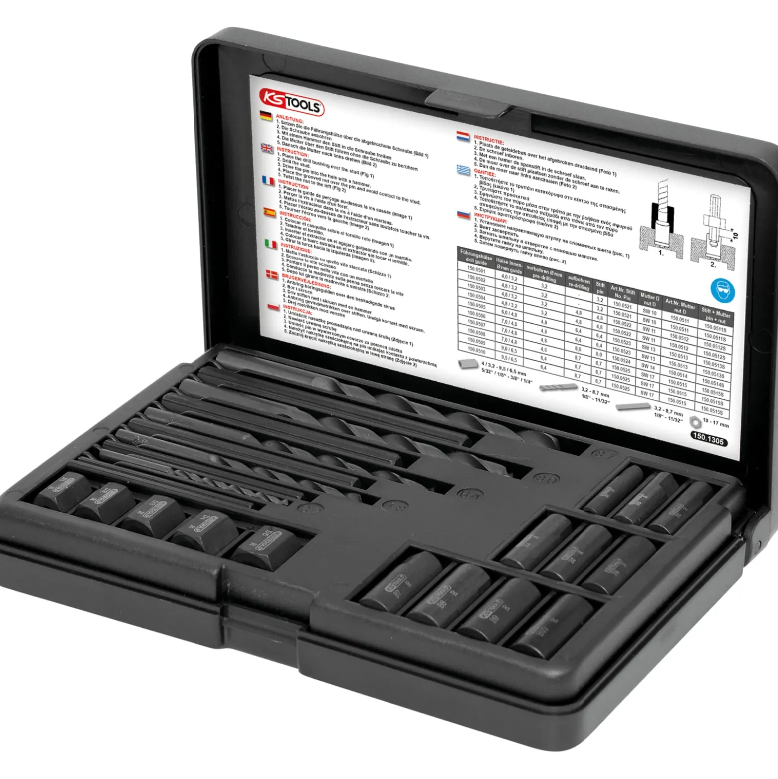 KS TOOLS Gewindeausdreh-Satz 25tlg. - 150.1305