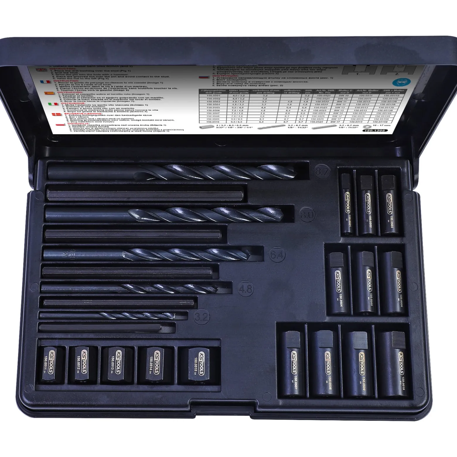 KS TOOLS Gewindeausdreh-Satz 25tlg. - 150.1305