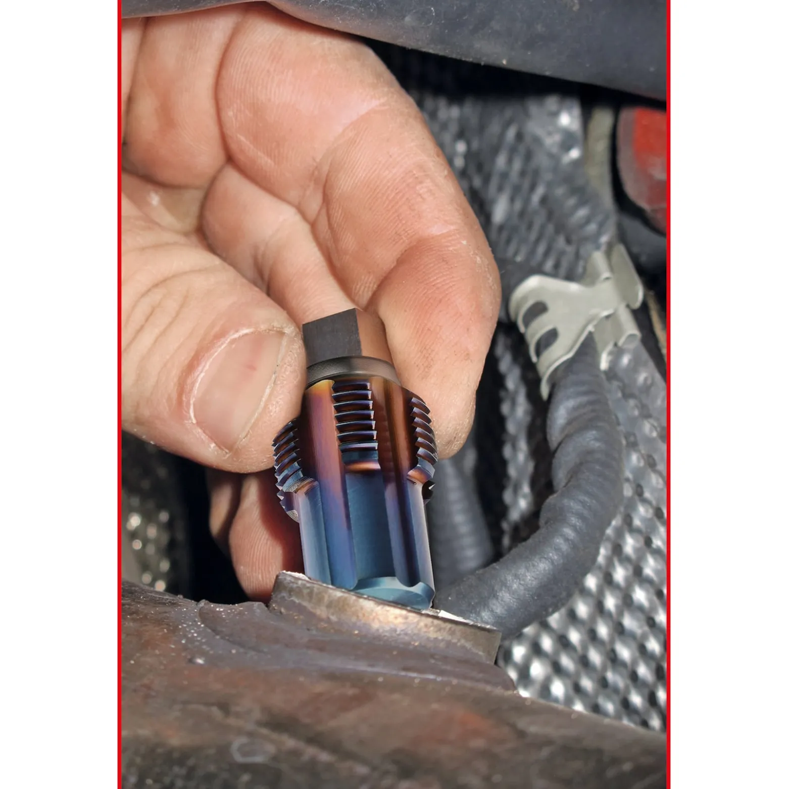KS TOOLS Gewindeschneider-Satz mit Führungsbolzen für Sensoren 2tlg. - 150.2540