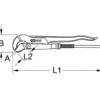 KS TOOLS 45° gewinkelte Eckrohrzange 2" - 113.2000