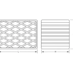 KS TOOLS Gummiauflage 10 für Hebebühnen 160 x 120 x 85 mm - 160.0499