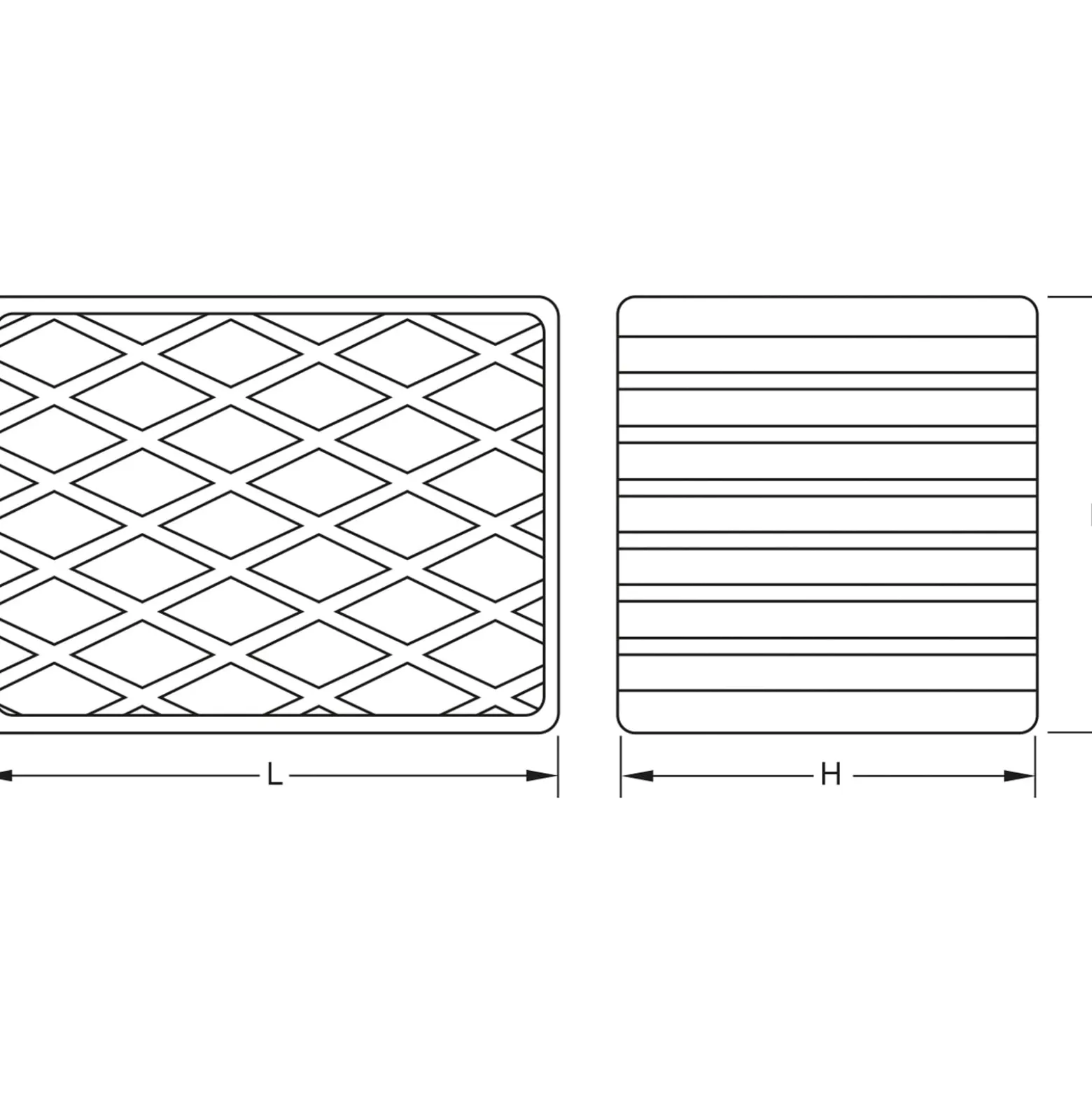 KS TOOLS Gummiauflage 10 für Hebebühnen 160 x 120 x 85 mm - 160.0499