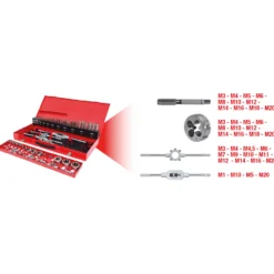 KS TOOLS HSS Gewindeschneidwerkzeug-Satz 54tlg. - 331.0654