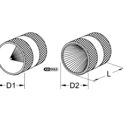 KS TOOLS Innen- und Außen-Entgrater 10 - 54 mm - 105.3000