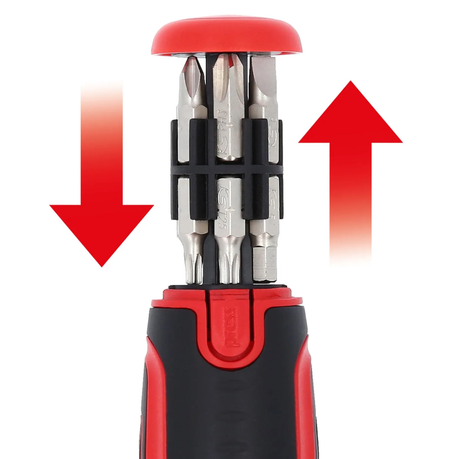KS TOOLS 12 in 1 Ratschen-Bit-Schraubendreher - 159.2035