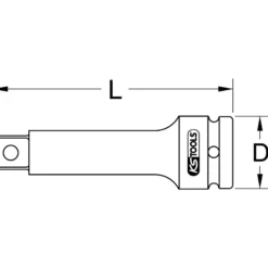 KS TOOLS 1/2" Kraft-Verlängerung 75 mm - 515.1134