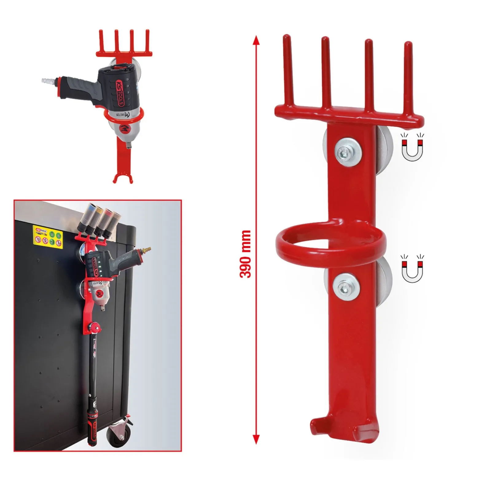 KS TOOLS Metall-Magnethalter 390 mm - 800.0190